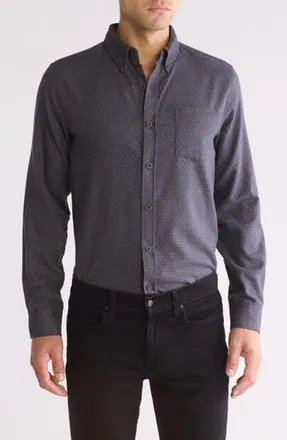 Weatherproof Vintage Brushed Dot Flannel Shirt in Meteorite at Nordstrom Rack, Size Xx-Large