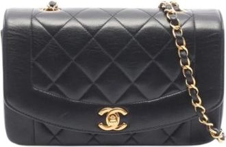Chanel Pre-owned Vintage Schoudertas - Dames - Vintage Schoudertas - Zwart - ONE Size - Leer - Vintage