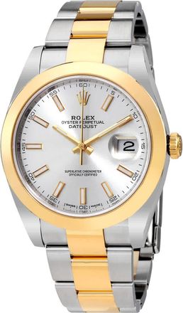 Rolex Datejust 41 Silver Dial Steel and 18K Yellow Gold Oyster Bracelet Mens Watch 126303SSO