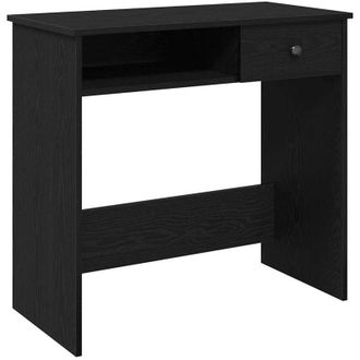 vidaXL Desk Black 80x40x75 cm Engineered Wood Vidaxl