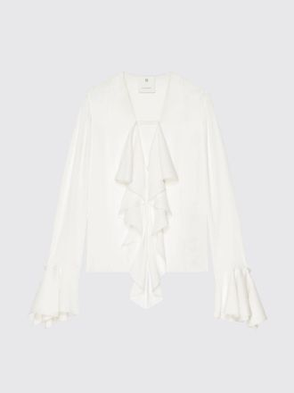 Givenchy Gerimpelde Hals Lange Mouwen Blouse