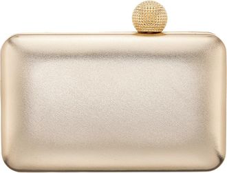 Nina Kimberly Frame Clutch in Platino at Nordstrom