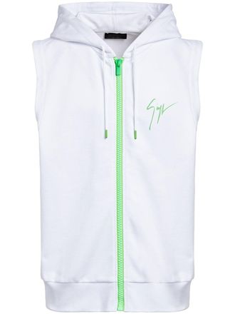 Giuseppe Zanotti Mouwloze hoodie - Wit