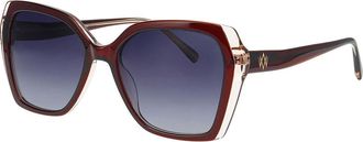 Morris & Co. CRYSTAL 1 S 3832 Womens Sunglasses Burgundy Size 54