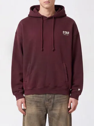 Golden Goose Relaxed Fit Cotton Hoodie with Kangaroo Pocket and Contrast Logo