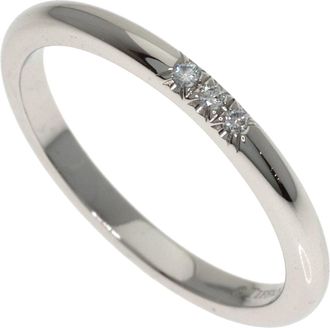 Tiffany & Co. Silver Platinum 950 Band Ring (Pre-Owned)