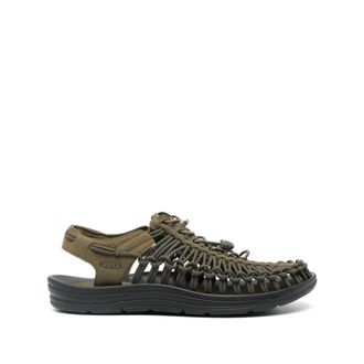 Keen Flat Sandals, male, Green, Size: 11 1/2 US Uneek Sandal