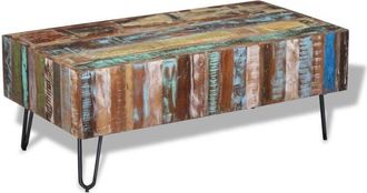 vidaXL Coffee Table Solid Reclaimed Wood 100x50x38 cm vidaXL