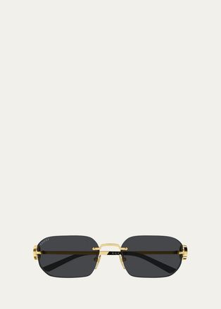 Gucci 57MM Rectangular Sunglasses