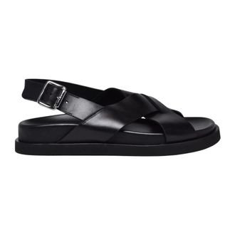 Guglielmo Rotta Flat Sandals, female, Black, Size: 10 US Ciabatta Sandal