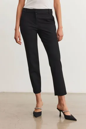 Velvet Jay Straight Leg Pants In Black