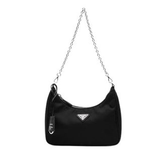 Prada Pre-owned Re-Edition 2005 Satchel - Dames - Vintage Schoudertas - Zwart - ONE Size - Nylon - Vintage