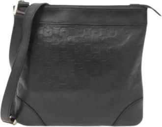 Gucci Pre-owned Vintage Schoudertas - Dames - Vintage Schoudertas - Zwart - ONE Size - Leer - Vintage