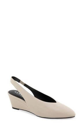 Aerosoles Carmenza Suede Slingback Pump in Stone at Nordstrom, Size 10