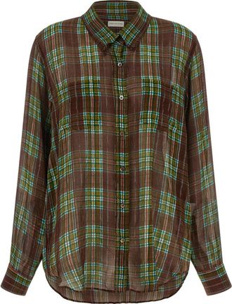 Dries Van Noten Cheers Shirt - Dames - Overhemden - Veelkleurig - M - Overhemden