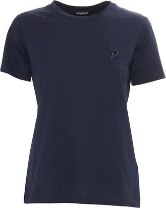 Dondup T-Shirts, female, Blue, Size: L T-shirt