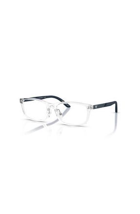 Emporio Armani 49mm Rectangle optical glasses in Transparent at Nordstrom