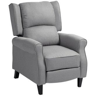 HOMCOM Sill&oacute;n relax reclinable 77x88x102 cm gris