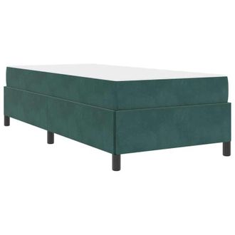 vidaXL Estructura De Cama Verde Oscuro, Verde Y Blanco 90 X 190 Cm Vidaxl