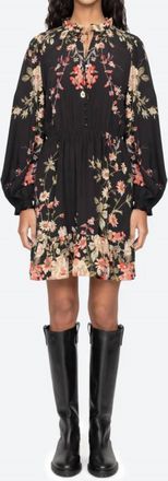 Sea New York Jolie Mini Dress In Multi Black