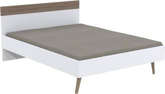 Weber Industries cama de 2 plazas, blanca, 140x190