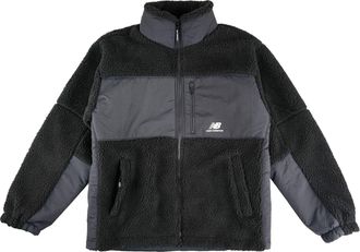New Balance Lifestyle Cotton Warm Jacket Asia Sizing Black Grey MDA35013-BK