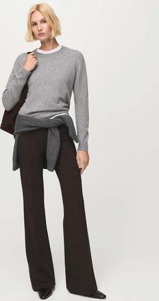 Mango Leggings dettaglio cuciture marrone - Donna - XXL - MANGO