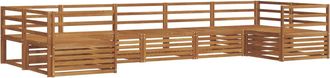 vidaXL Conjunto De Sof&aacute;s De Exterior 7 Uds. Natural Vidaxl