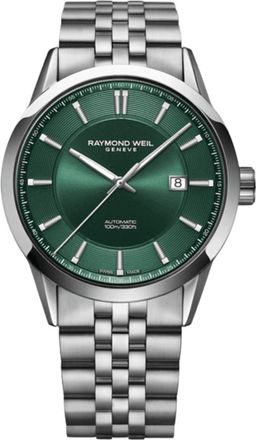 Raymond Weil Freelancer Automatic Date Green Dial Steel Mens Watch 2731-ST-52001