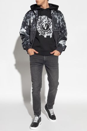 Versace Jeans Couture Hoodie, Mens, Black