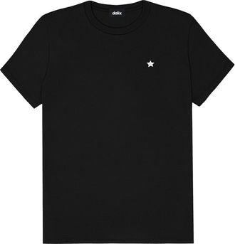 Dalix Womens Lil Star Lightweight Jersey Tee in Black at Nordstrom, Size X-Large