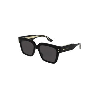 Gucci Vierkante Zonnebril - Heren - Zonnebrillen - Zwart - 54 MM - Accessoires