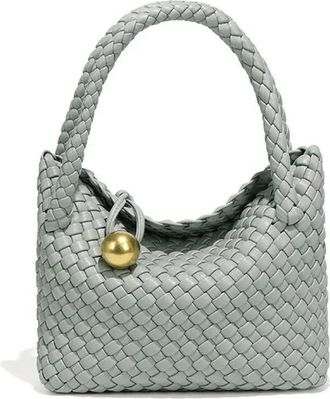 Generic NYSDM Woven Shoulder Bag for Women Crossbody Tote for Women Small Handbag Vegan Leather Purse Tote Handbag Hobo