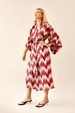 Guadalupe Design Anisa Ikat Kimono in Pink at Nordstrom, Size Medium