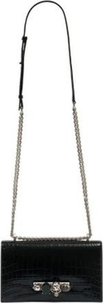 Alexander McQueen Alexander McQueen, Cross Body Bags, female, Black, Size: ONE SIZE Jewelled Satchel Crossbody