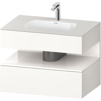 Duravit Qatego Lavabo Encastrado Con Base De Lavabo Consola, - Duravit
