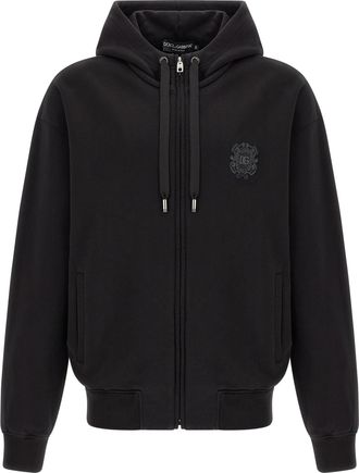 Dolce & Gabbana Black Cotton Mens Sweatshirt