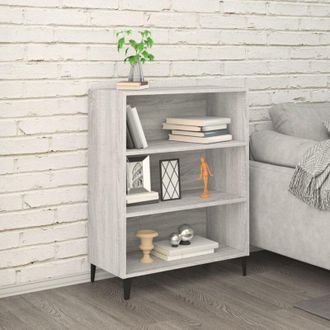 vidaXL Credenza Grigio Sonoma 69,5x32,5x90 cm in Legno Multistrato - Vidaxl