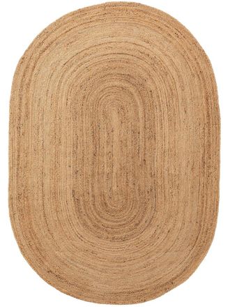 benuta Alfombra de yute oval marr&oacute;n claro 160x230