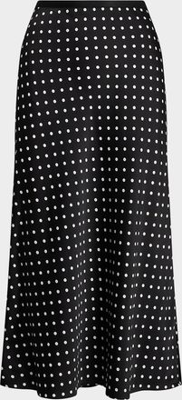 Polo Ralph Lauren Polka-Dot Satin Skirt