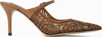 Arteana Womens Sorrento 75 Cacao Mule In Cocao