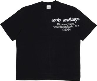Arte Zwarte Heren Tee met Zeefdruk - Heren - T-shirts - Zwart - XL - Katoen - Tops