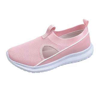Generic Slip-on shoes, womens trainers, casual shoes, womens summer, platform outdoor non-slip walking shoes, trainers, slip-on breathable womens shoes, wedge