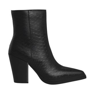 Alma En Pena Hoge Enkelboot Brede Hak - Dames - Cowboylaarzen - Zwart - 36 EU - Schoenen