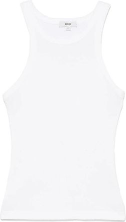 A Gold E Sleeveless Tops, female, White, Size: XS White Topwear for Women