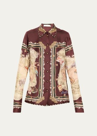 Zimmermann Valiant Silk Twill Shirt