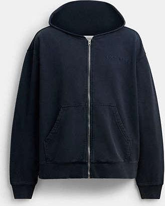 Coach Garment Dyed Zip Hoodie