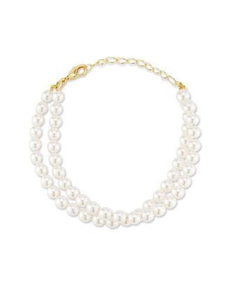 Chloe and Madison Chloe And Madison Plated Double Row Bracelet