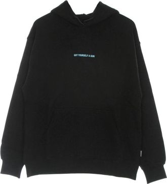 PROPAGANDA Zwarte lichtgewicht hoodie met iconische ribben - Heren - Hoodies - Zwart - XL - Katoen - Hoodies & sweatvesten