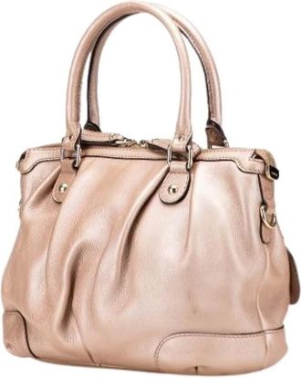 Gucci Pre-owned Handbags, female, Pink, Size: ONE SIZE Pre-owned Leather Handbag